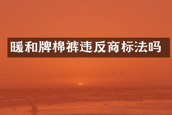 暖和牌棉裤违反商标法吗