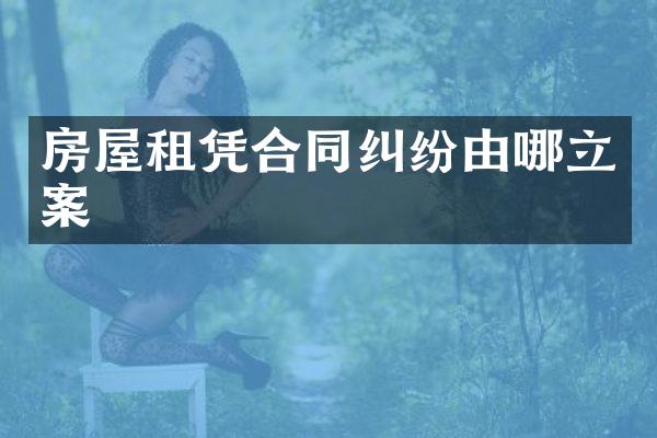 房屋租凭合同纠纷由哪立案