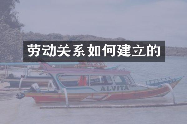 劳动关系如何建立的