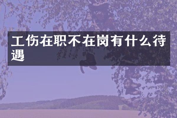 工伤在职不在岗有什么待遇