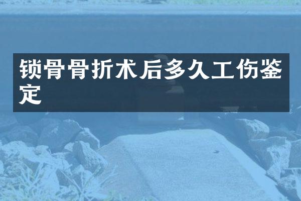 锁骨骨折术后多久工伤鉴定