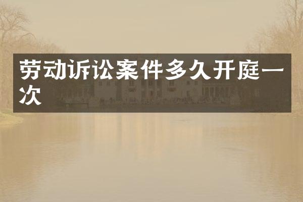 劳动诉讼案件多久开庭一次