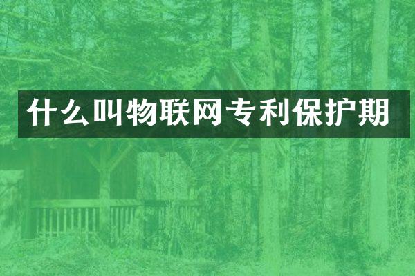 什么叫物联网专利保护期