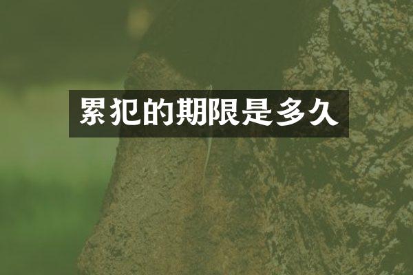 的期限是多久