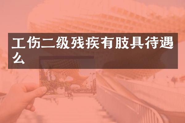 工伤二级残疾有肢具待遇么
