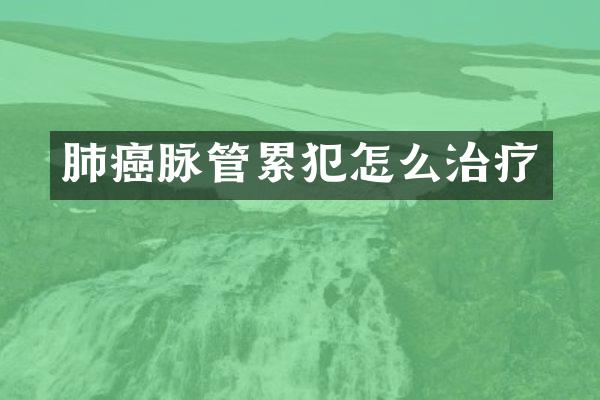 肺癌脉管怎么治疗