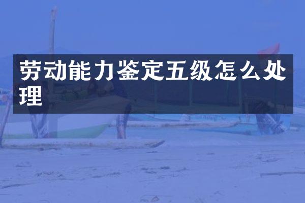 劳动能力鉴定五级怎么处理