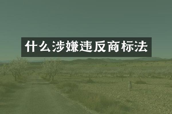 什么涉嫌违反商标法