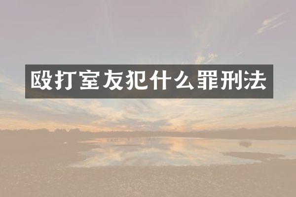 殴打室友犯什么罪刑法