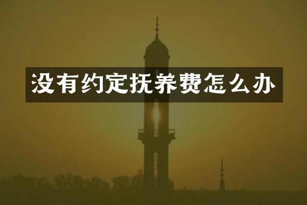 没有约定抚养费怎么办