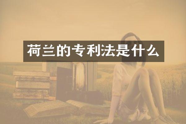 荷兰的专利法是什么