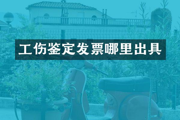 工伤鉴定发票哪里出具
