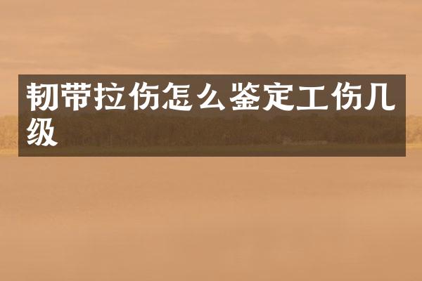 韧带拉伤怎么鉴定工伤几级