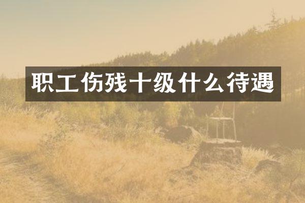 职工伤残十级什么待遇