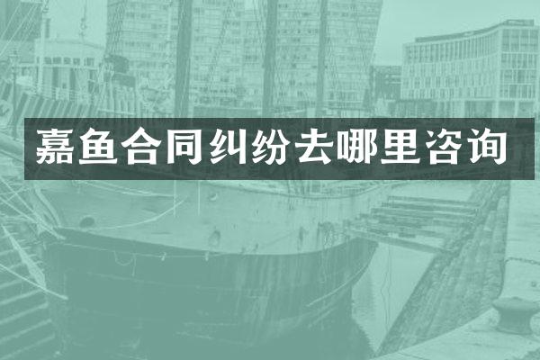 嘉鱼合同纠纷去哪里咨询