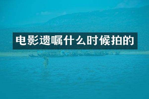电影遗嘱什么时候拍的