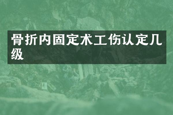 骨折内固定术工伤认定几级