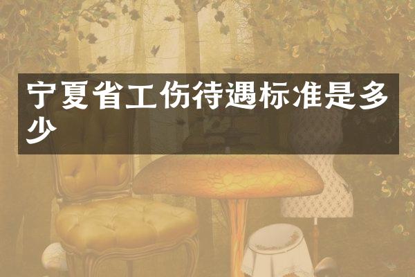 宁夏省工伤待遇标准是多少