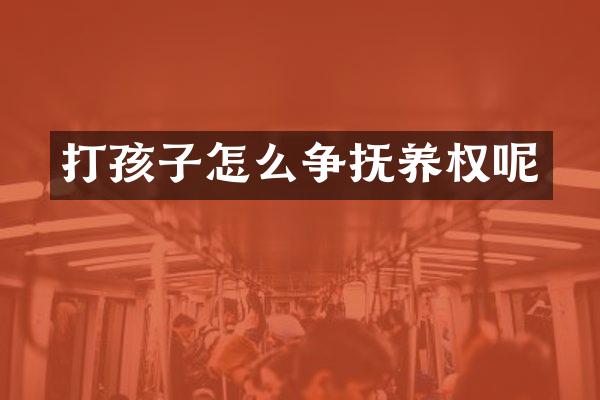 打孩子怎么争抚养权呢