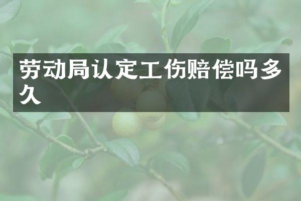 劳动局认定工伤赔偿吗多久