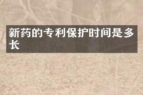 新药的专利保护时间是多长
