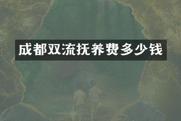成都双流抚养费多少钱