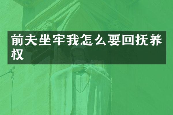 前夫坐牢我怎么要回抚养权
