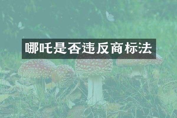 哪吒是否违反商标法