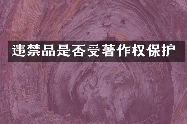 违禁品是否受著作权保护