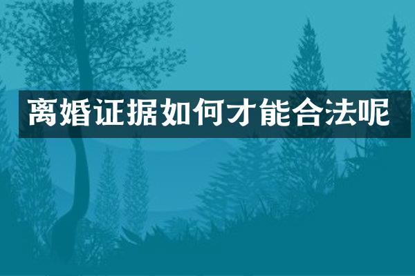 据如何才能合法呢