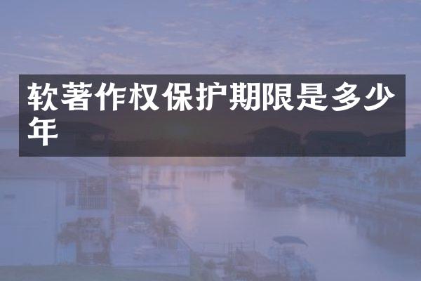 软著作权保护期限是多少年