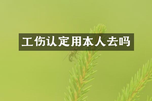 工伤认定用本人去吗