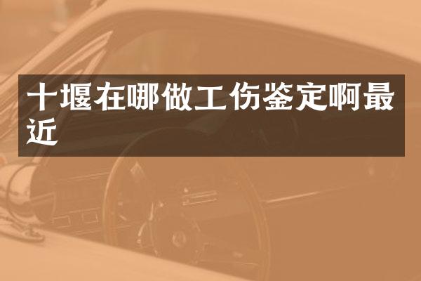 十堰在哪做工伤鉴定啊最近