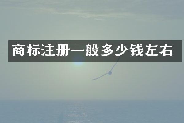 商标注册一般多少钱左右