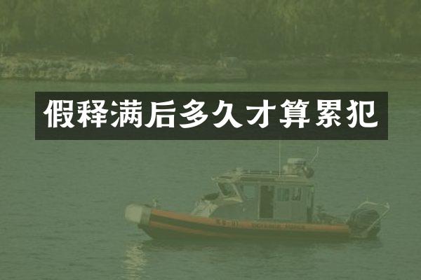 假释满后多久才算