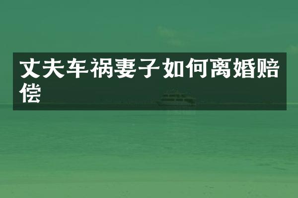 丈夫车祸妻子如何离婚赔偿