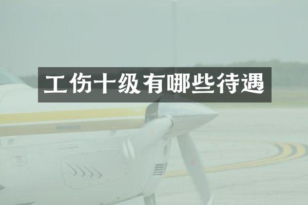 工伤十级有哪些待遇