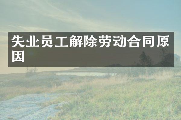 失业员工解除劳动合同原因
