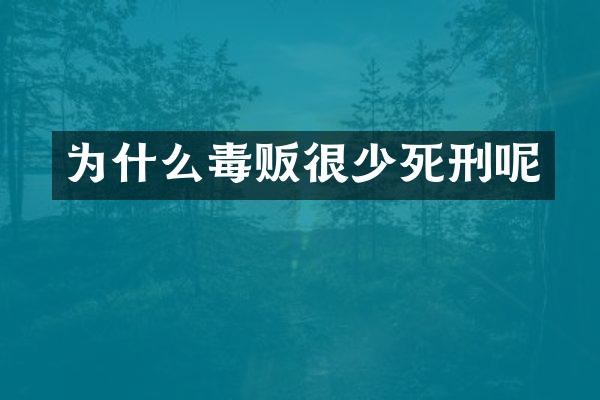 为什么很少死刑呢