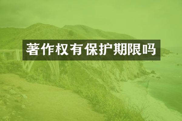 著作权有保护期限吗