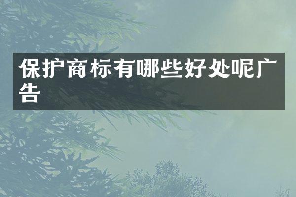 保护商标有哪些好处呢广告