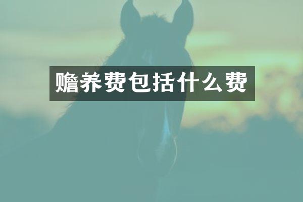 赡养费包括什么费