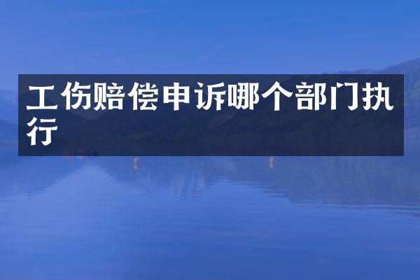 工伤赔偿申诉哪个部门执行