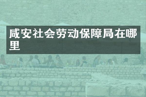 咸安社会劳动保障局在哪里