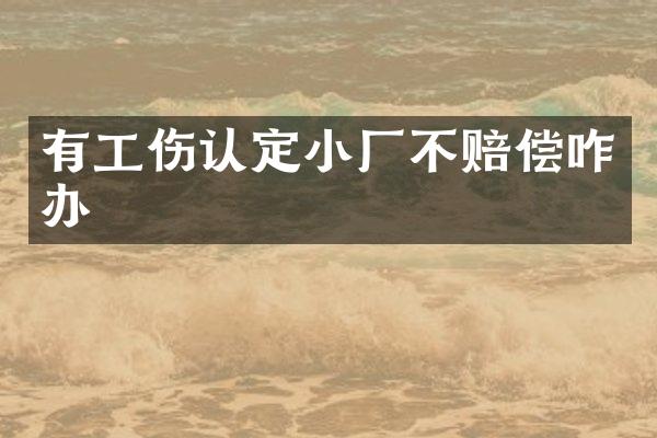 有工伤认定小厂不赔偿咋办