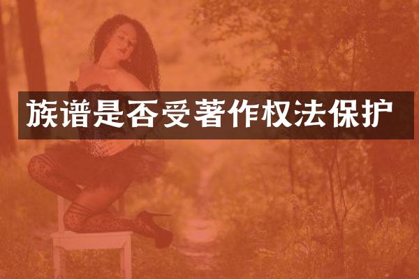 族谱是否受著作权法保护