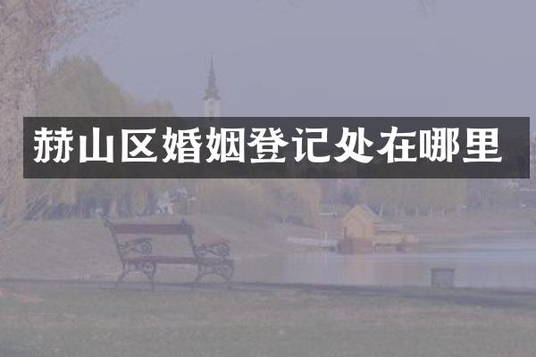赫山区婚姻登记处在哪里