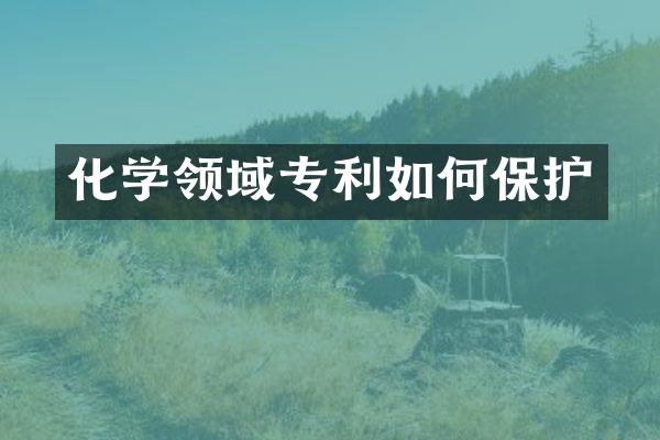 化学领域专利如何保护