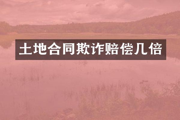 土地合同欺诈赔偿几倍