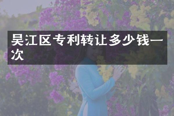 吴江区专利转让多少钱一次
